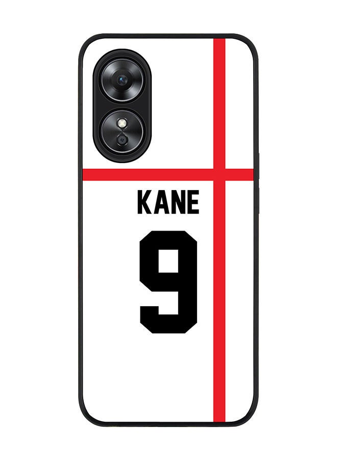 Stylizedd Rugged Black edge case for Oppo A97 Slim fit Soft Case Flexible Rubber Edges Anti Drop TPU Gel Thin Cover - Football Team - England Player Name - Kane - Image 1