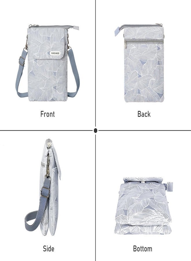 WITERY Small Canvas Crossbody Bags for Women Cellphone Crossbody Purse Cute Cloth Purse with Adjustable Shoulder Strap Mini Travel Phone Pouch Wallet Shoulder Bags for Teen Girls - Image 4