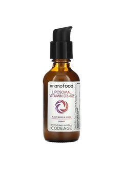 Codeage Codeage, Liposomal Vitamin D3+K2, Orange, 2 fl oz (59.2 ml)  - Image 3