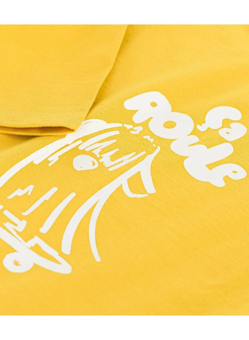 Petit Bateau Children's long-sleeved printed cotton T-shirt