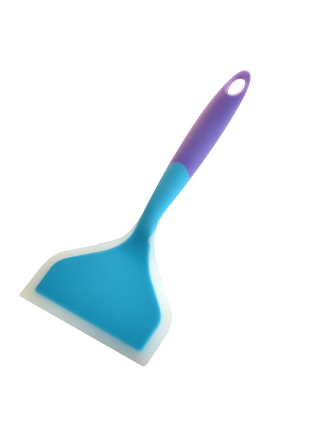 Processing Custom Silicone Jade Cooking Spatula Silicone Spatula 84g Thick Fried Egg Spatula Pizza Spatula Non-stick Cookware-Color:Blue Purple - Image 1