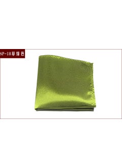 Generic Mens Formal Pocket Squares Solid Colors SP-18 grass green 