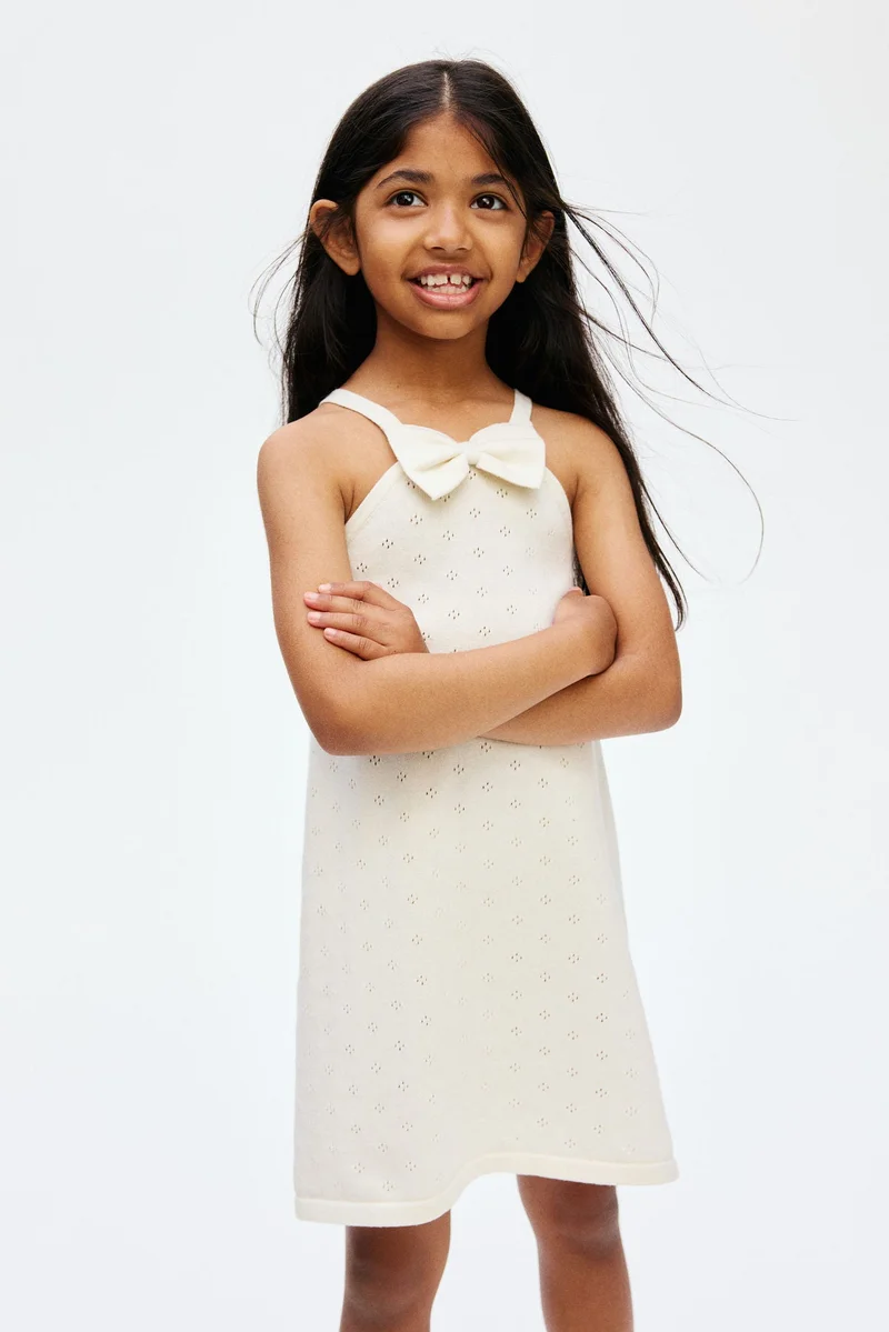 H&M Pointelle-knit cotton dress