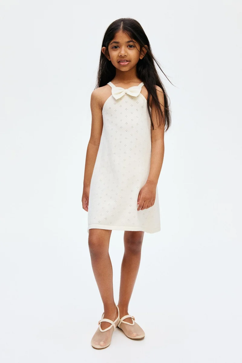 H&M Pointelle-knit cotton dress