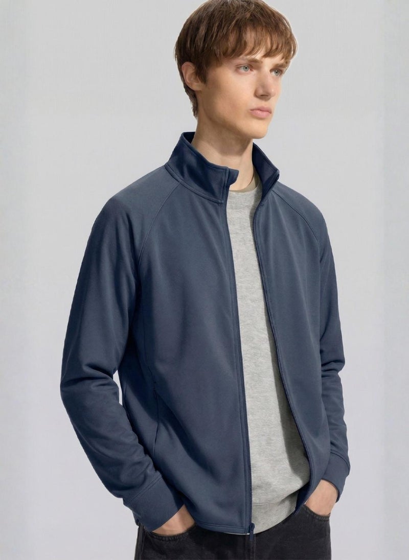 Nobero UPF 50 Jacket | Men Zip Jacket | Regular Fit | Elastomultiester-Polyester Blend | UPF 50 Sun Protection | Anti-Odor & Anti-Microbial Finish - Image 3