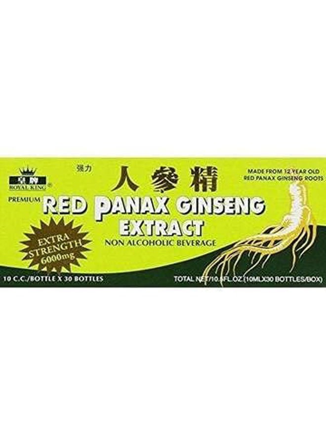 Generic Royal King Red Panax Ginseng Extract 6000mg 10c.c./bottle X 30 (Pack of 4 Boxes) 