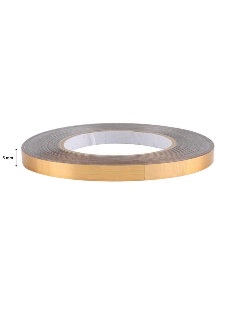 GLOWICK GLOWICK Single Sided waterproof golden tiles tape Home Tile Sticker Mildewproof Gap sealing tape for floor tile wall dcor self Adhesive decorative tile sticker 1Pcs  - Image 2