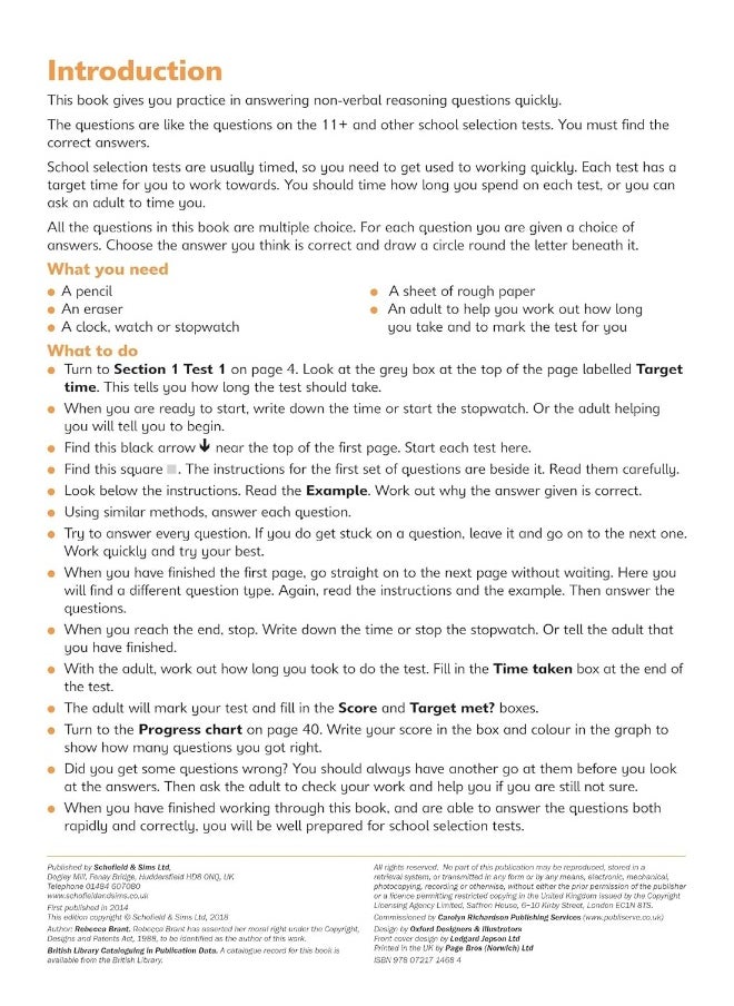 null - 11+ Non-verbal Reasoning Rapid Tests Book 6: Year - Image 1