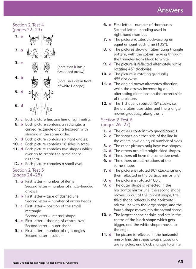 null - 11+ Non-verbal Reasoning Rapid Tests Book 6: Year - Image 1