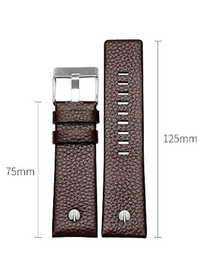 Calfskin strap for men's diesel watches (24mm wide) - Image 3