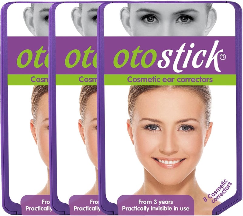 Otostick - 3 Pack 8 Count Cosmetic Discreet Protruding Ear Corrector - Corrective Ear Care Products for Ear Pinning without Surgery from 3 Years - Image 1