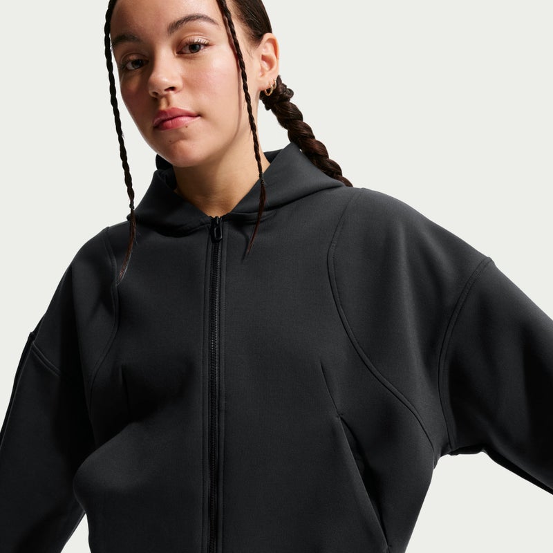 Nike (WMNS) Nike MAVN Therma-FIT Knit Full-Zip Hoodie 'Black' - Image 2