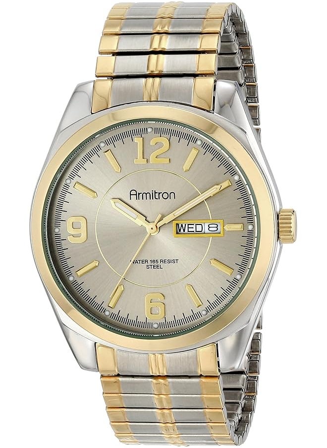 Armitron - Men 40Mm Stainless Steel Two Tone Bracelet Watch - Image 1
