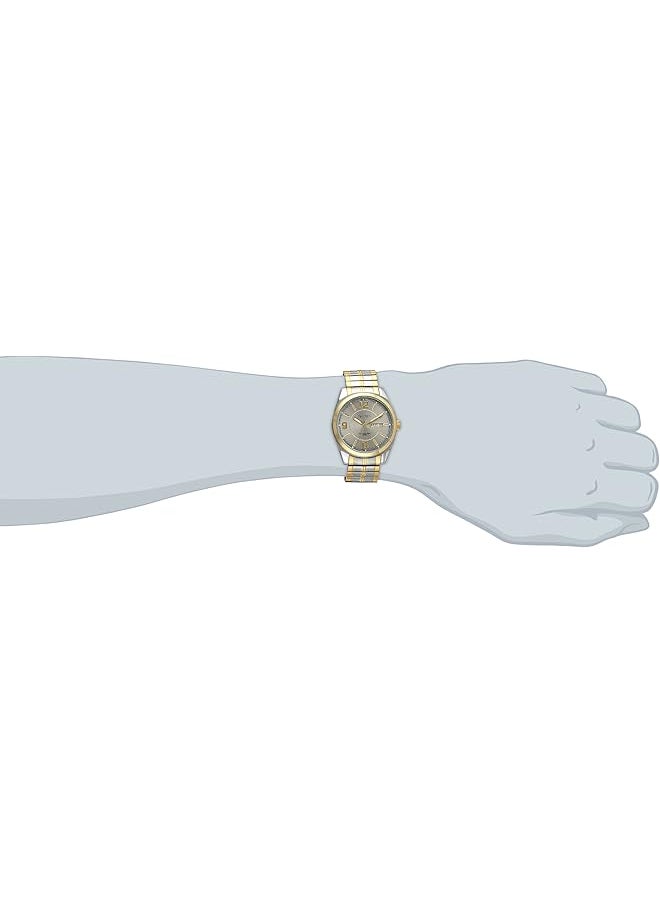 Armitron - Men 40Mm Stainless Steel Two Tone Bracelet Watch - Image 1