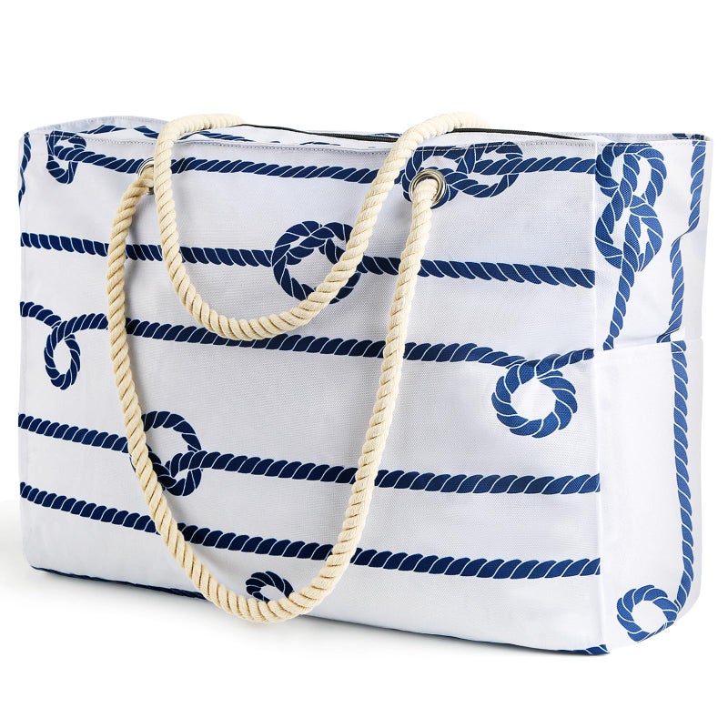 SRISE Large Beach Bag for Women Men Beach Bags Waterproof Sandproof Travel Tote Bag Swim Pool Bag for Family Outdoor - Image 2