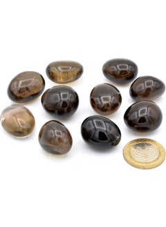 Murty99 Genuine Drum Natural Smoky Quartz Rock Piece 002  - Image 2