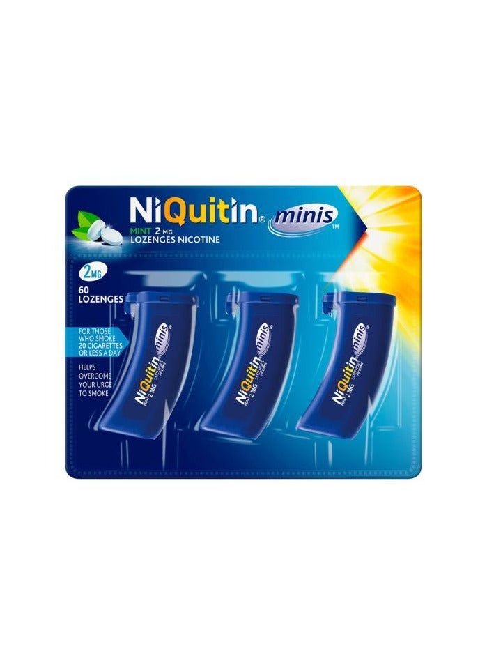 Niquitin Lozenges Mini Mint 2Mg 60 Lozenges - Image 1