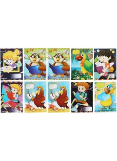 Mintra Pack of 5 Mintra Stapled Notebook, 5x5 Square 40 Sheets (multicolor, multi shapes)  - Image 4