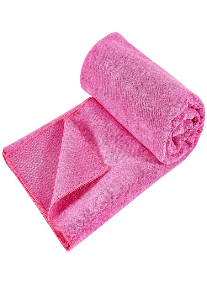 Yuilgdo Hot Yoga Towel with Grip Dot, Non Slip Sweat Absorbent Microfiber Yoga Mat Towels for Hot Yoga, Pilates, Fitness and Workout 72inch x 24inch - Image 1