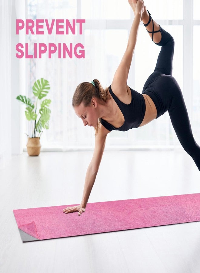 Yuilgdo Hot Yoga Towel with Grip Dot, Non Slip Sweat Absorbent Microfiber Yoga Mat Towels for Hot Yoga, Pilates, Fitness and Workout 72inch x 24inch - Image 4