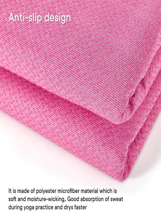 Yuilgdo Hot Yoga Towel with Grip Dot, Non Slip Sweat Absorbent Microfiber Yoga Mat Towels for Hot Yoga, Pilates, Fitness and Workout 72inch x 24inch - Image 3