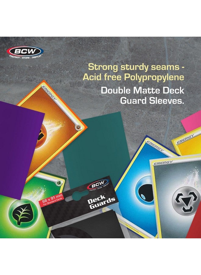 BCW 1000 Double Matte Deck Guard Card Sleeves | Assorted Mix For Mtg, Pokemon, L5R, Dragon Ball | Top Loaders For Cards |10 Vibrant Colors | Premium Protection Trading Card Sleeve - Image 4