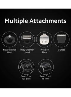 Xiaomi Xiaomi Grooming Kit Pro, 40 length settings, Face, Hair, Body - Everything-in-One Professional Styling Trimmer, Body Grooming, Nose & Ear Hair Trimming, Hair Clippers, Beard Combs, Quick Charge  - Image 3