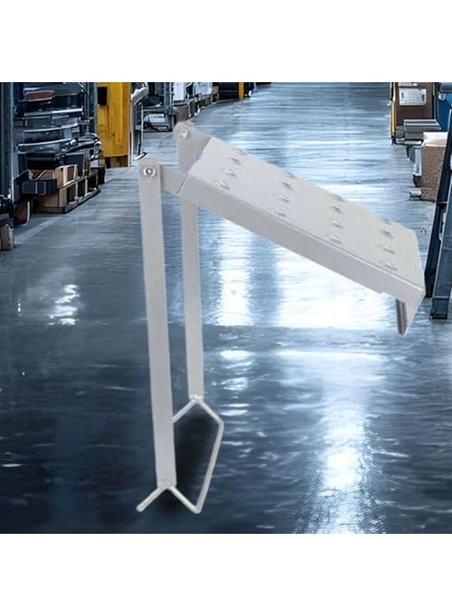 رفف أدوات فولاذي قابل للتعديل، دعامة تخزين قابلة للطي، منظّم إكسسوارات متعدد الاستخدامات - Image 3