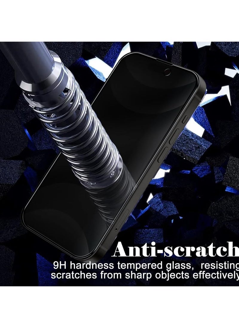 vesus 2-Pack Tempered Glass Privacy Screen Protector for iPhone 16 Plus [Anti-Spy] [Anti-Scratch] [9H Hardness] - 6.7-Inch - Image 5