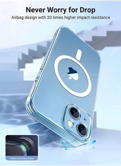 Generic Magnetic Case for Iphone 14 Plus 6.7 Inch Compatible With Magsafe Wireless Charging Anti-scratch Bumper Cover Clear Tpu  - Image 2