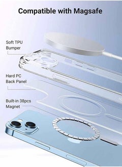 Generic Magnetic Case for Iphone 14 Plus 6.7 Inch Compatible With Magsafe Wireless Charging Anti-scratch Bumper Cover Clear Tpu  - Image 4