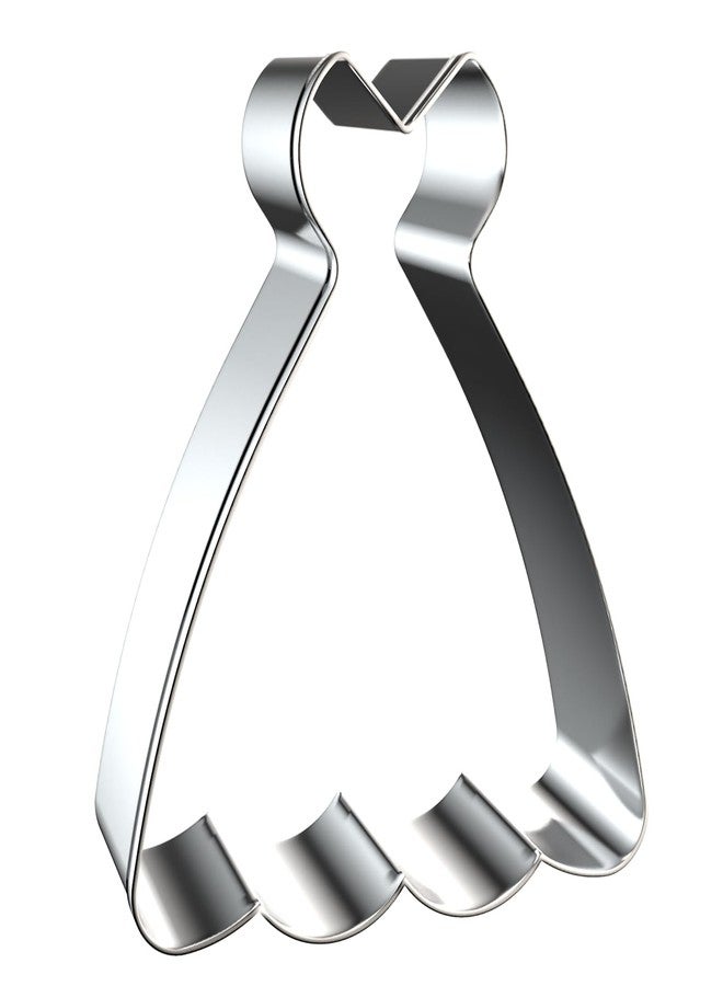 QAAQS Dress Cookie Cutter Set - 5", 4", 3", 2" - 4 Piece - Stainless Steel - Image 4