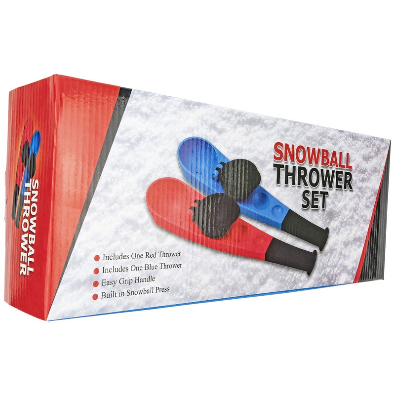 Hoopla Toys Hoopla Toys Ultimate Winter Play Snowball Thrower Set, Durable Plastic, Red & Blue, Ergonomic Handle, Lightweight, Perfect for Kids & Adults, 2-Pack  - Image 3