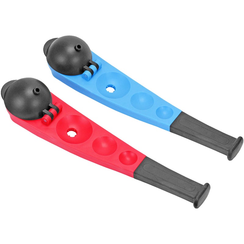 Hoopla Toys Hoopla Toys Ultimate Winter Play Snowball Thrower Set, Durable Plastic, Red & Blue, Ergonomic Handle, Lightweight, Perfect for Kids & Adults, 2-Pack  - Image 4