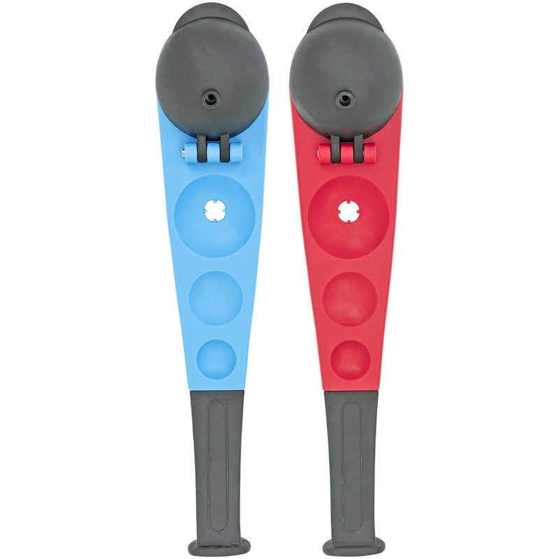 Hoopla Toys Hoopla Toys Ultimate Winter Play Snowball Thrower Set, Durable Plastic, Red & Blue, Ergonomic Handle, Lightweight, Perfect for Kids & Adults, 2-Pack  - Image 2