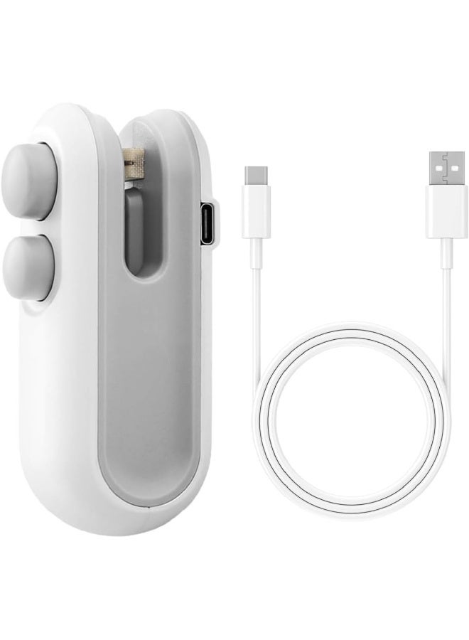 MOMENT Mini Bag Sealer, Heat Bag Sealer With Cutter For Chips Snacks, Type C Rechargeable Handheld Bag Resealer Portable Plastic Sealer Heat Seal Vacuum Automatic Sealing Machine - Image 1