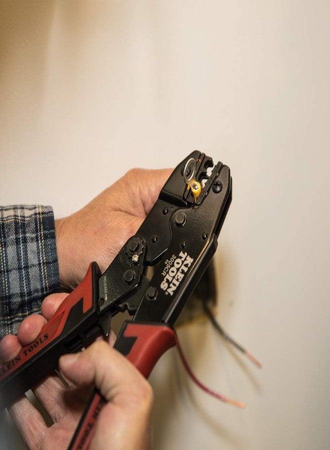 كلاين تولز أداة تجعيد الأسلاك كلاين تولز 3005CR، أداة تجعيد طرفية معزولة بآلية تروس لأسلاك من 10 إلى 22 AWG - Image 5