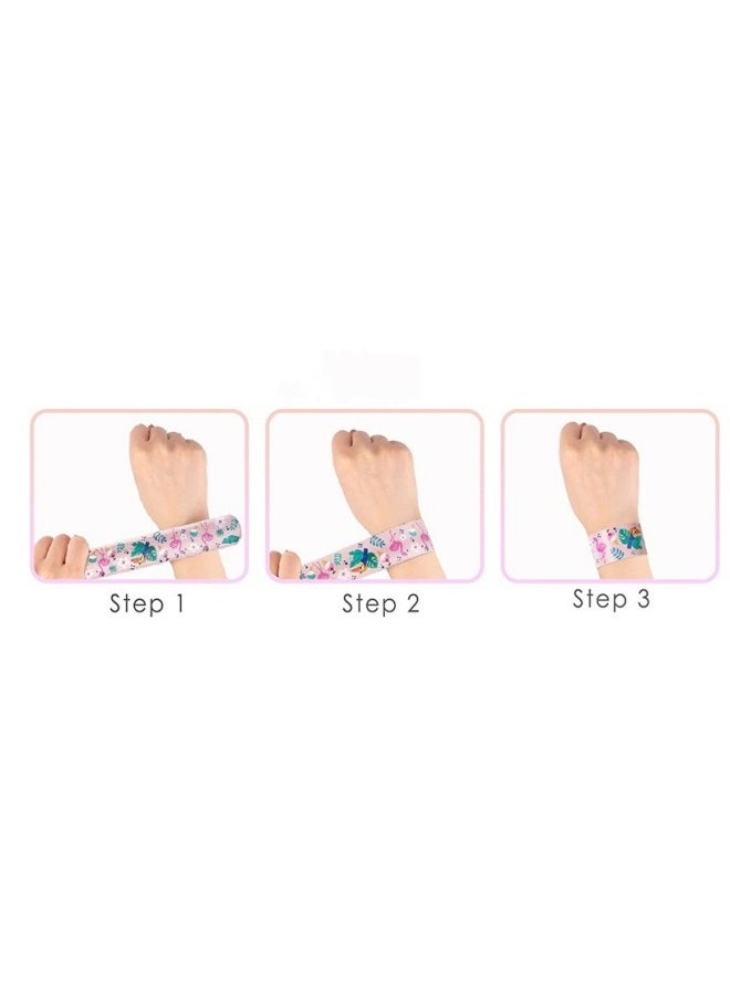10 Pcs Slap Bracelet for Kids Party Bag Fillers, Dinosaur Wristbands Fun Boys and Girls Snap Bands Bulk Vinyl Rolls(random style)  - Image 5