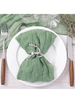 Sage Green Cheesecloth Napkins  Spring Napkins Set of 36 Boho Washable Dinner Table Napkins for Wedding Party Baby Shower Birthday Party Decor - pzsku/Z2A423CF367C4BB73A557Z/45/_/1740537075/bada34ec-b834-44c0-8c22-4648ba3ecc2f