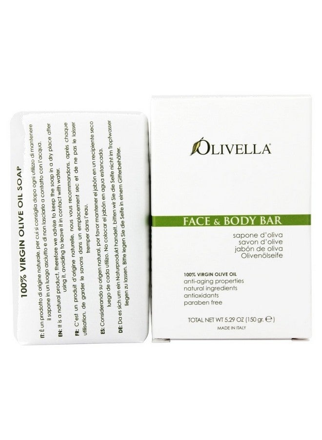 Virgin Olive Oil Face And Body Bar Soap 5.29 Oz. 3 Piece