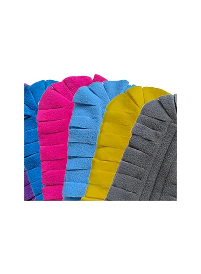 PROMASS 6 Pcs Duster Refill Fleece Refills Hand Dusters Cleaning Reusable Duster Pads Washable Dusters for Cleaning Ceiling Fan Hardwoods Window Kitchen Floor, Rainbow Colors (Bright Color) - Image 2