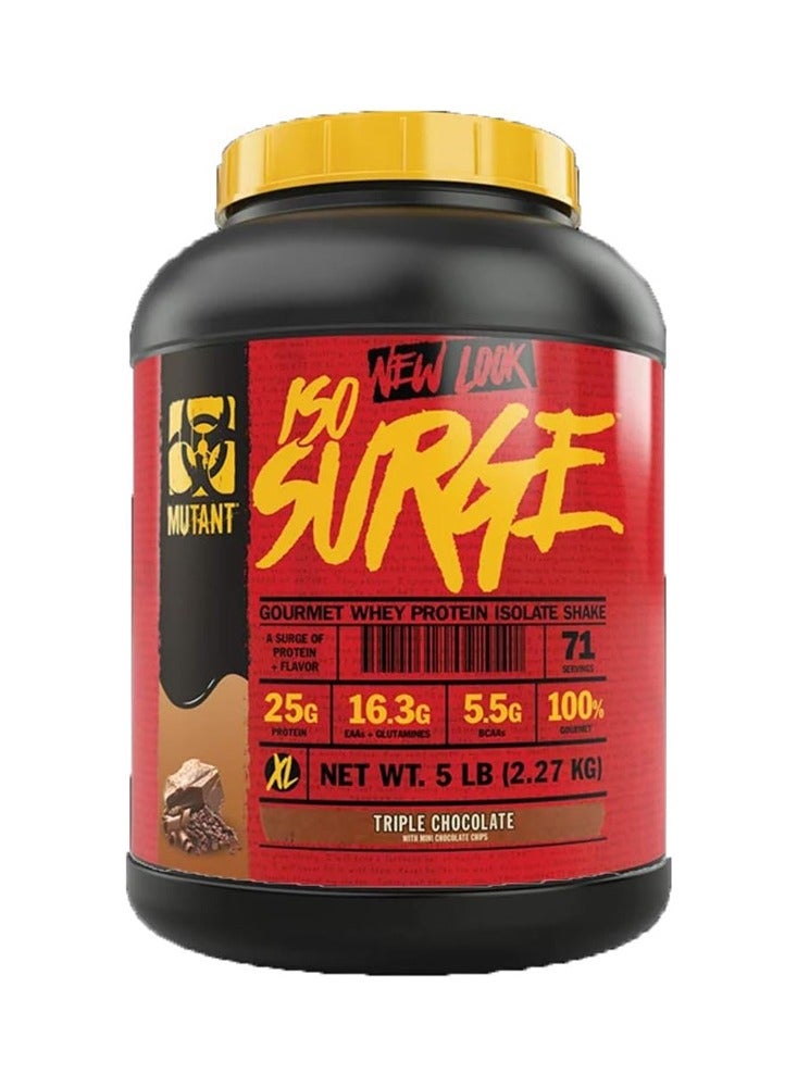 Mutant ISO SURGE Gourmet Whey Protein Isolate Shake Triple Chocolate 2.27 kg - 5lb - Image 1