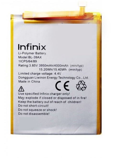 BL-39AX Replacement Battery Upgraded For Infinix Hot 4 / Hot 4 Pro / X557 / X5511b / X556 / X5511 / BL39AX