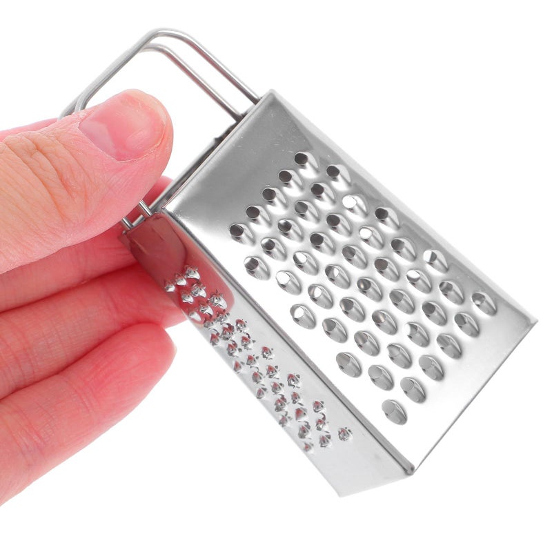 4 Sided Stainless Steel Cheese Grater Handheld Vegetable Shredder With Dual Wire Slicer - Image 5
