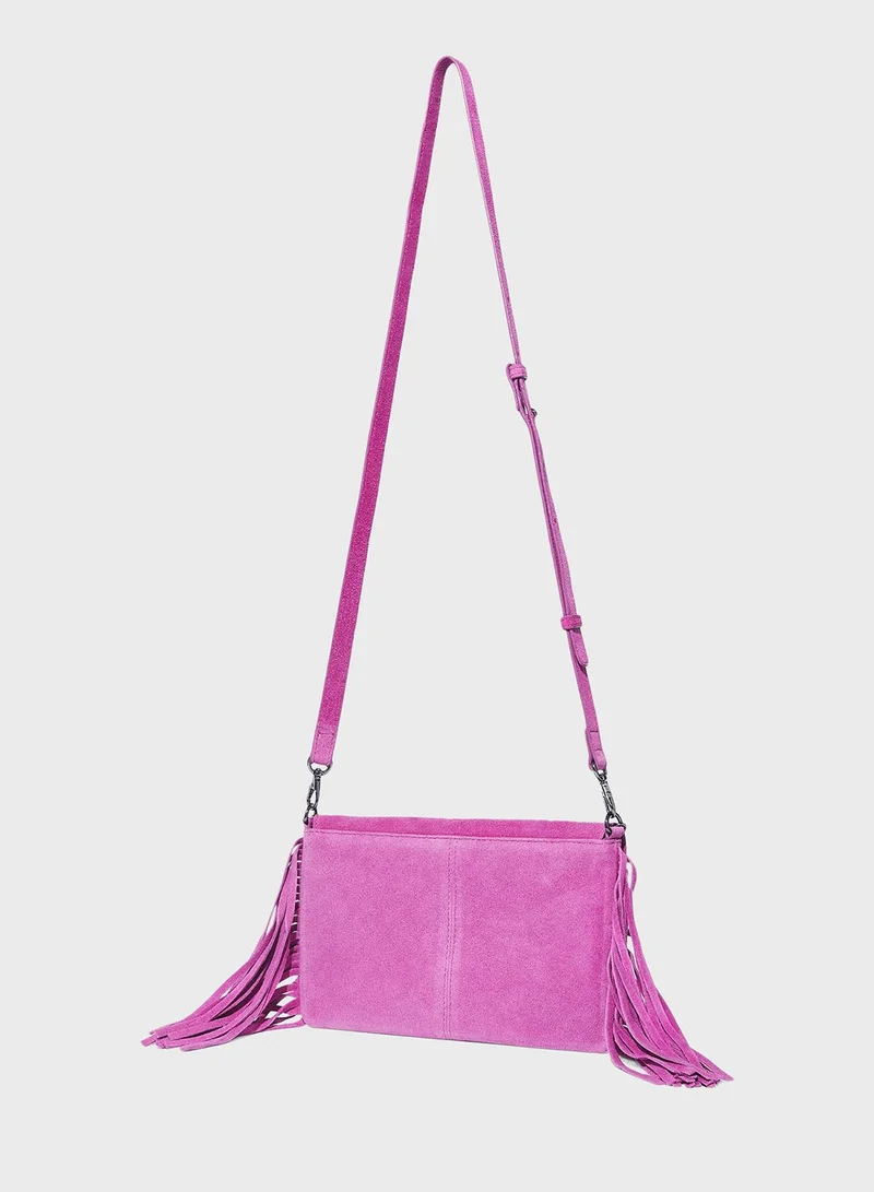 PARFOIS Fringes Leather Crossbody Bag