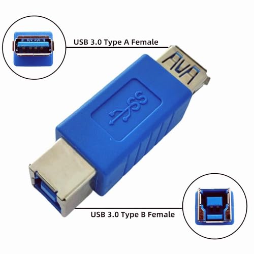 HTTX USB 3.0 Adapter - Type A Female to Type B Female Connector Converter Adapter (2-Pack) - Image 2