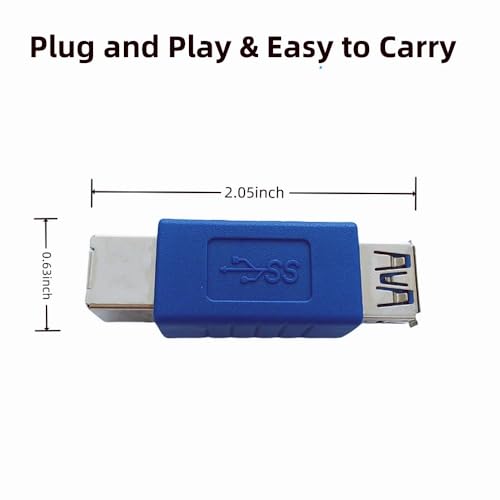 HTTX USB 3.0 Adapter - Type A Female to Type B Female Connector Converter Adapter (2-Pack) - Image 3