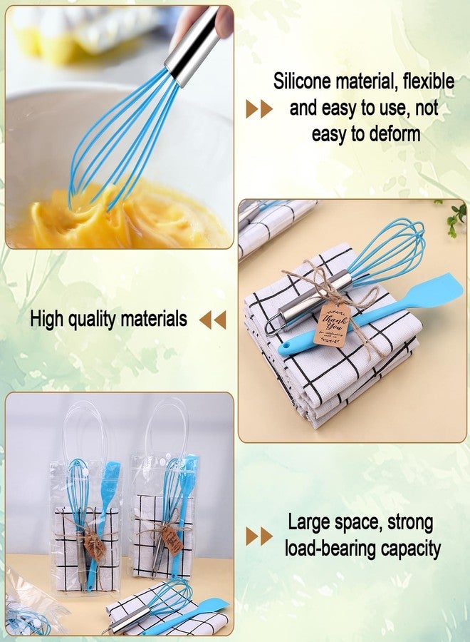 Beupy 30 Pcs Baby Shower Prizes for Game Winner Baby Shower Games Guest Gifts Silicone Whisk Spatula Gift Bag Kitchen Towel for Wedding Bridal Shower Favors - Image 4