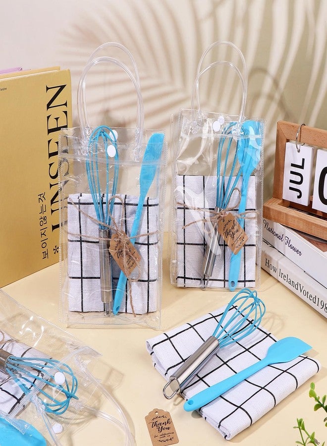 Beupy 30 Pcs Baby Shower Prizes for Game Winner Baby Shower Games Guest Gifts Silicone Whisk Spatula Gift Bag Kitchen Towel for Wedding Bridal Shower Favors - Image 3