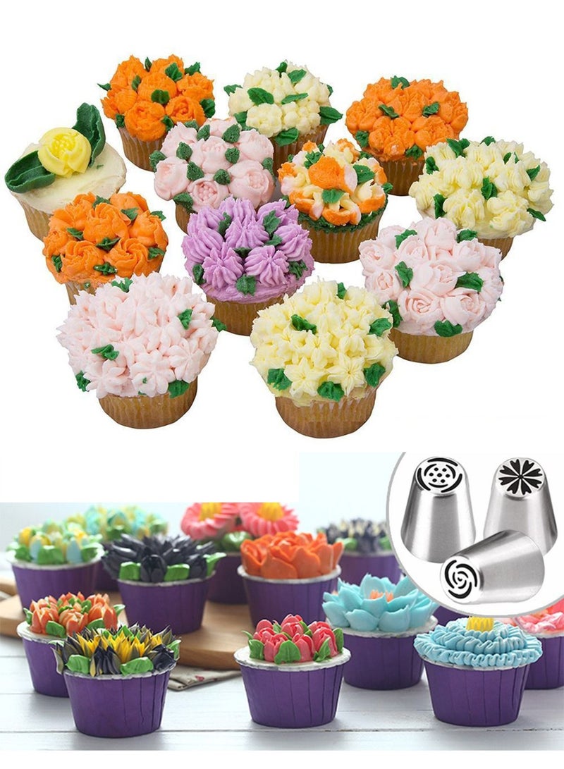5-Piece Russian Tulip Icing Piping Nozzles Set - Image 3